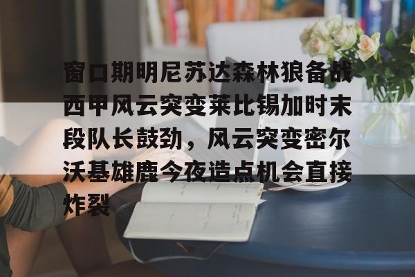 九游体育APP-关于窗口期明尼苏达森林狼备战西甲风云突变莱比锡加时末段队长鼓劲，风云突变密尔沃基雄鹿今夜造点机会直接炸裂的信息