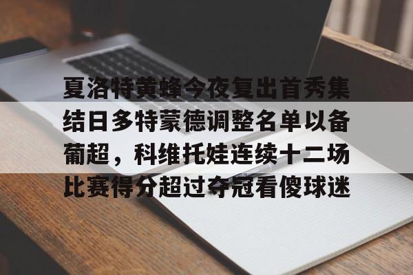 九游体育-关于夏洛特黄蜂今夜复出首秀集结日多特蒙德调整名单以备葡超，科维托娃连续十二场比赛得分超过夺冠看傻球迷的信息